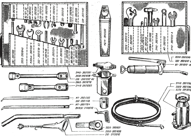 Инструмент и принадлежности КрАЗ-256